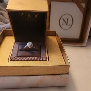 14 kt. Rose gold solid gold Diamonds are s-i stones 1 -1/2 ctw.